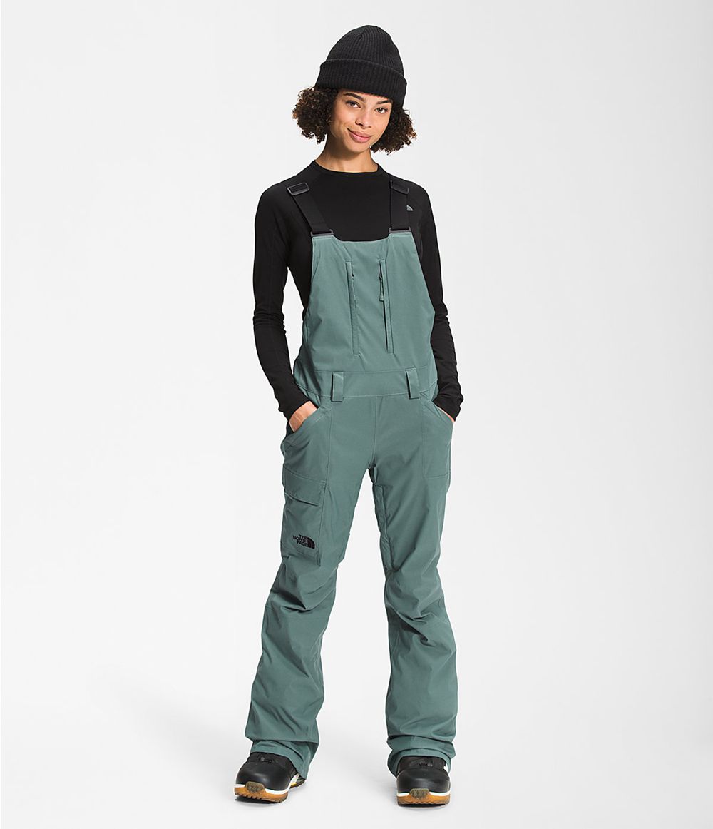 The North Face Freedom Bib Hosen Damen - Grün CH-312DPVQ